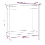 tömör fenyőfa bárasztal 100 x 50 x 110 cm