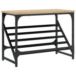 sonoma tölgy színű szerelt fa cipőtartó 60x30x45 cm