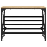 sonoma tölgy színű szerelt fa cipőtartó 60x30x45 cm