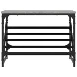 szürke sonoma színű szerelt fa cipőtartó 60x30x45 cm