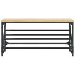 sonoma tölgy színű szerelt fa cipőtartó 90x30x45 cm