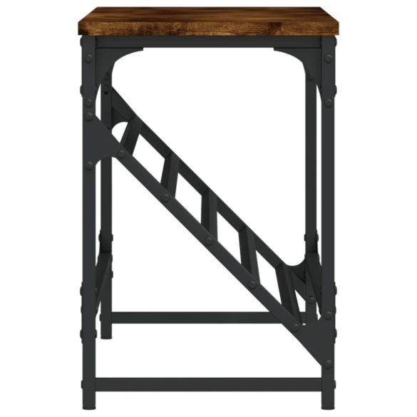 füstös tölgy színű szerelt fa cipőtartó 90x30x45 cm