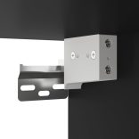 fekete szerelt fa fürdőszobai tükör 64 x 20 x 67 cm