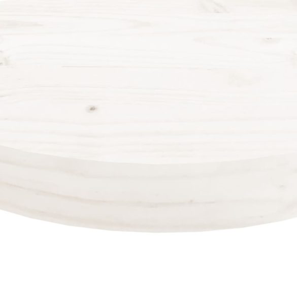 fehér tömör fenyőfa kerek asztallap Ø40 x 3 cm