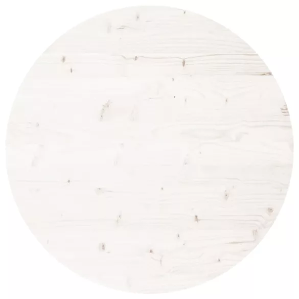 fehér tömör fenyőfa kerek asztallap Ø70 x 3 cm
