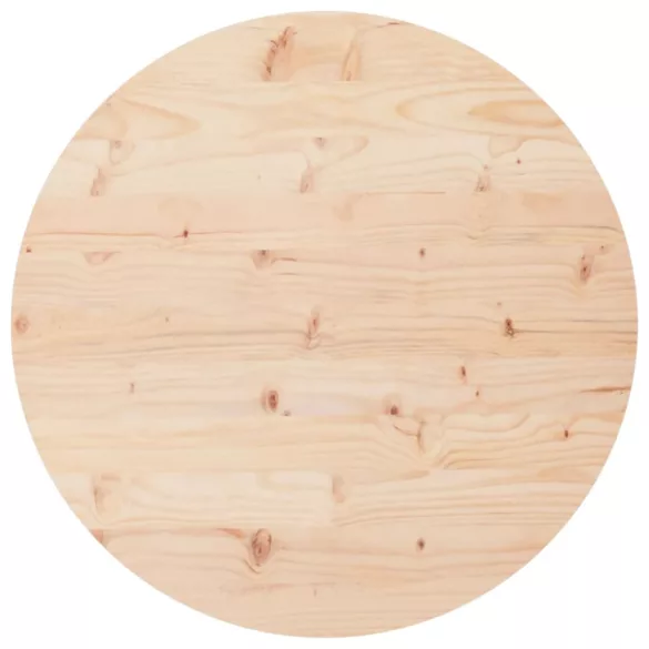 tömör fenyőfa kerek asztallap Ø90 x 3 cm