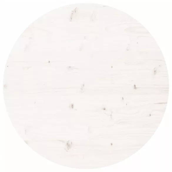 fehér tömör fenyőfa kerek asztallap Ø90 x 3 cm