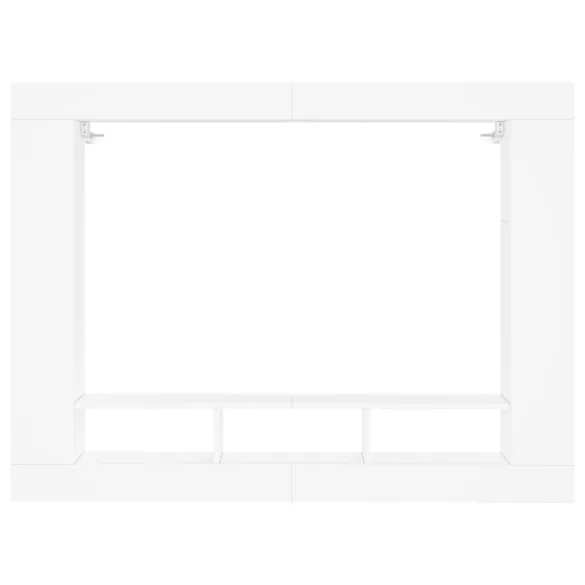 fehér szerelt fa TV-szekrény 152 x 22 x 113 cm