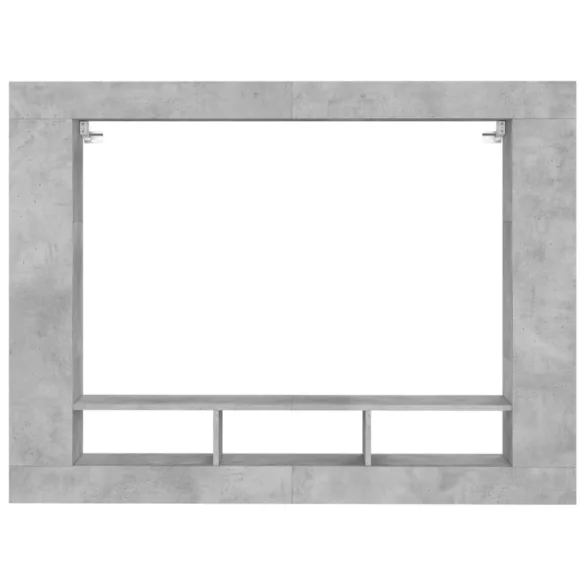 betonszürke szerelt fa TV-szekrény 152x22x113 cm