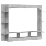 betonszürke szerelt fa TV-szekrény 152x22x113 cm