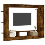 füstös tölgy színű szerelt fa TV-szekrény 152x22x113 cm