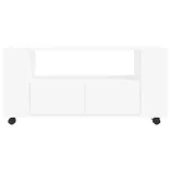 fehér szerelt fa TV-szekrény 102x34,5x43 cm