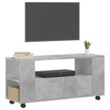betonszürke szerelt fa TV-szekrény 102x34,5x43 cm
