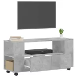 betonszürke szerelt fa TV-szekrény 102x34,5x43 cm
