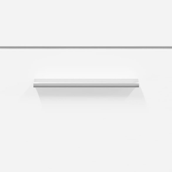 fehér szerelt fa fürdőszobaszekrény tükörrel