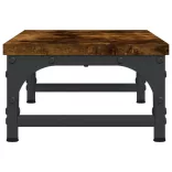 füstös tölgy színű szerelt fa monitorállvány 55 x 23 x 14 cm