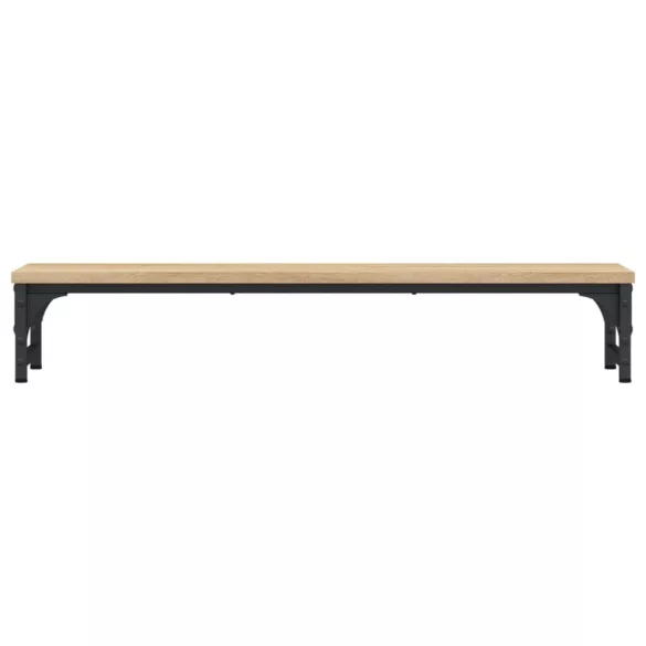 sonoma tölgy színű szerelt fa monitorállvány 85 x 23 x 14 cm