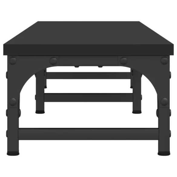 fekete szerelt fa monitorállvány 105 x 23 x 15,5 cm