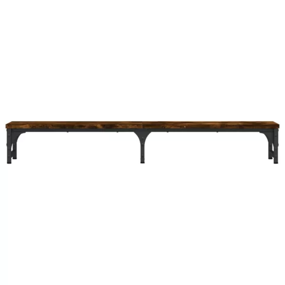 füstös tölgy színű szerelt fa monitorállvány 105 x 23 x 15,5 cm