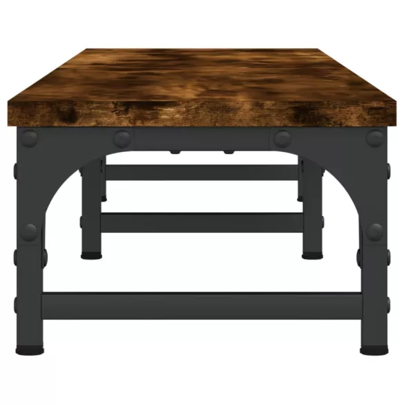 füstös tölgy színű szerelt fa monitorállvány 105 x 23 x 15,5 cm