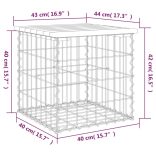 tömör duglászfenyő gabion kerti pad 43x44x42 cm
