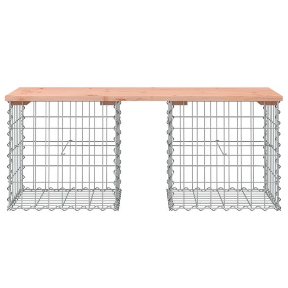 tömör duglászfenyő gabion kerti pad 103x44x42 cm