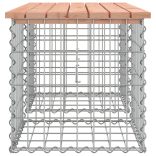 tömör duglászfenyő gabion kerti pad 103x44x42 cm