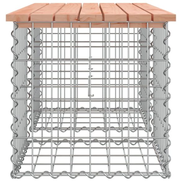tömör duglászfenyő gabion kerti pad 103x44x42 cm