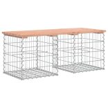 tömör duglászfenyő gabion kerti pad 103x44x42 cm