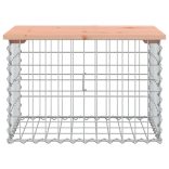 tömör duglászfenyő gabion kerti pad 63x44x42 cm