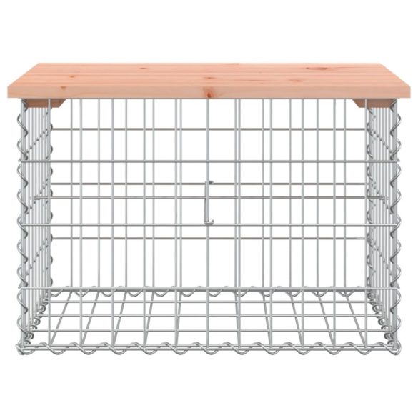tömör duglászfenyő gabion kerti pad 63x44x42 cm