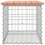 tömör duglászfenyő gabion kerti pad 63x44x42 cm