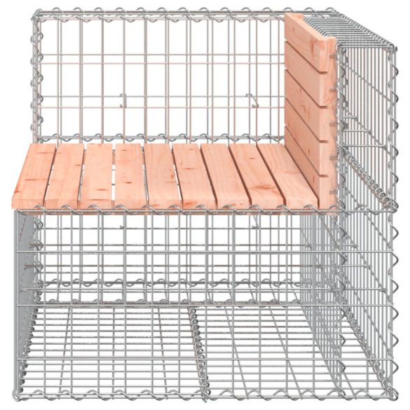 tömör duglászfenyő gabion kerti pad 92 x 71 x 65,5 cm