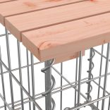 tömör duglászfenyő gabion kerti pad 183x41x60,5 cm