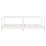 fehér tömör fenyőfa gyerekágykeret 70 x 140 cm