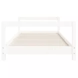 fehér tömör fenyőfa gyerekágykeret 90x190 cm