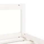 fehér tömör fenyőfa gyerekágykeret 90x190 cm