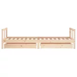 tömör fenyőfa gyerekágykeret 80 x 200 cm