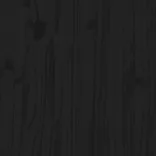 fekete tömör fenyőfa gyerekágykeret fiókokkal 80 x 200 cm