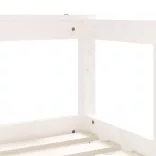 fehér tömör fenyőfa gyerekágykeret 70 x 140 cm