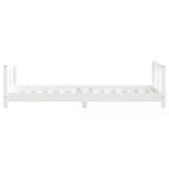 fehér tömör fenyőfa gyerekágykeret 80 x 160 cm