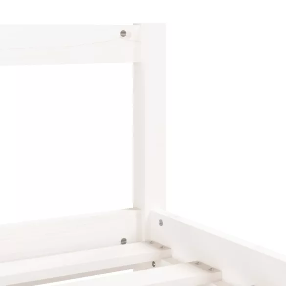 fehér tömör fenyőfa gyerekágykeret 80 x 160 cm