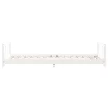 fehér tömör fenyőfa gyerekágykeret 90x190 cm