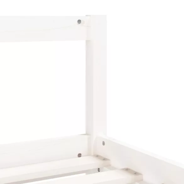 fehér tömör fenyőfa gyerekágykeret 90x190 cm