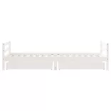 fehér tömör fenyőfa gyerekágykeret fiókokkal 80 x 200 cm