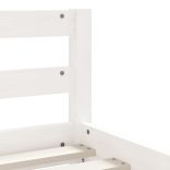 fehér tömör fenyőfa gyerekágykeret fiókokkal 80 x 200 cm