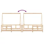 tömör fenyőfa gyerekágykeret 70 x 140 cm