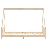 tömör fenyőfa gyerekágykeret 90 x 190 cm