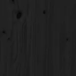 fekete tömör fenyőfa gyerekágykeret 90 x 190 cm