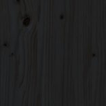 fekete tömör fenyőfa gyerekágy keret fiókkal 90x190 cm